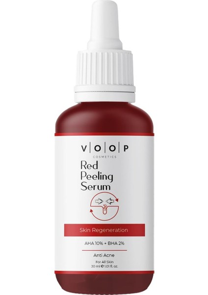 Voop Kırmızı Peeling, Cilt Yenileyici Serum 30 ml modelleri