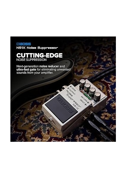 Ns-1x Gürültü Susturucu | Gitar, Bas ve Diğer Enstrümanlar Için Yeni Nesil Gürültü Azaltma ve Anında Kapı | Richmdp Teknolojisi | Azaltma Modu fiyatları