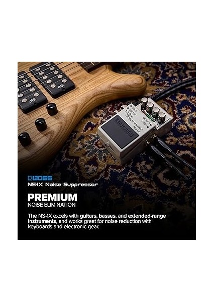 Ns-1x Gürültü Susturucu | Gitar, Bas ve Diğer Enstrümanlar Için Yeni Nesil Gürültü Azaltma ve Anında Kapı | Richmdp Teknolojisi | Azaltma Modu modelleri