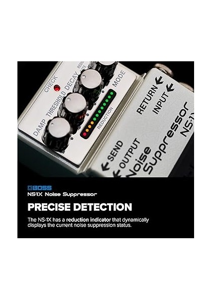 Ns-1x Gürültü Susturucu | Gitar, Bas ve Diğer Enstrümanlar Için Yeni Nesil Gürültü Azaltma ve Anında Kapı | Richmdp Teknolojisi | Azaltma Modu indirimleri