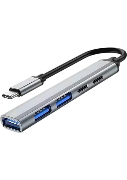 Akım Korumalı 5in1 Type-C To USB Çevirici Çoğaltıcı Usb3.0 Usb2.0 2xpd Hub Type-C Çoğaltıcı
