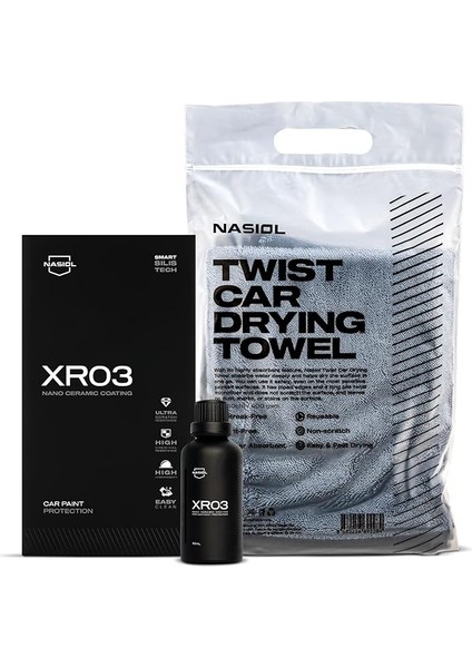 XR03 Nano Seramik Kaplama ve Kurulama Havlusu Seti