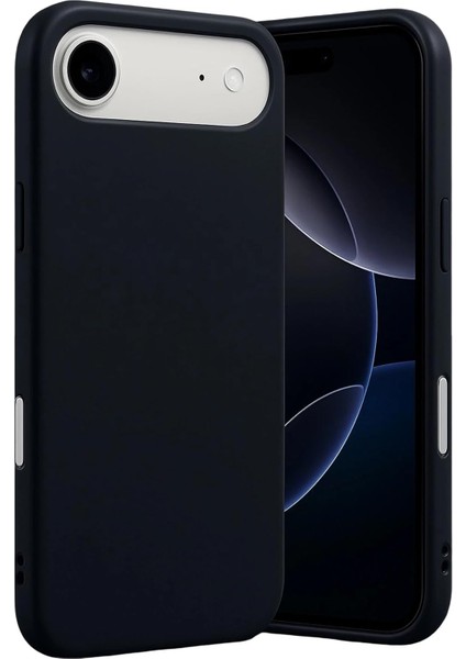 Ggm Aksesuar 17 Air ile Uyumlu Içi Kadife Dışı Mat Yapıya Sahip Koruma Sağlayan Lansman Silikon Kılıf (Siyah)