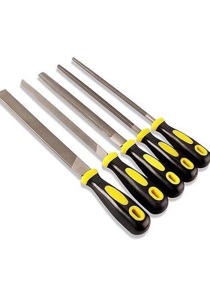 Boy (30 Cm) 5 Parça Eğe Seti Large (Ergonomik Saplı Eğe Seti, Yüksek Kalite Metal) fırsatları