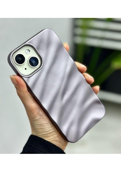 Aksesuar 14 ve 15 ile Uyumlu 3D Wave Kabartma Mat Silikon Kılıf