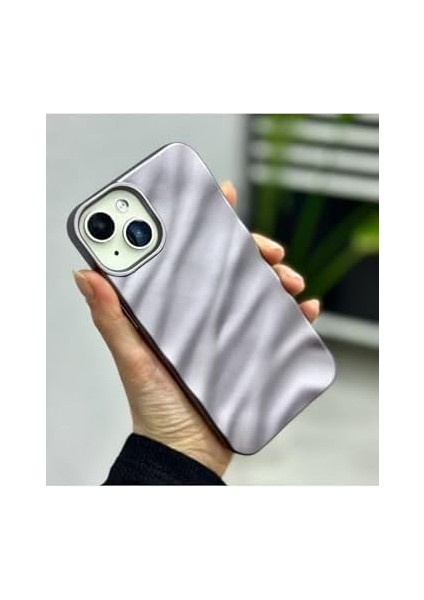 Aksesuar 14 ve 15 ile Uyumlu 3D Wave Kabartma Mat Silikon Kılıf modelleri
