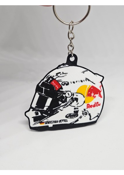 F1 Formula 1 Anahtarlık - Sebastian Vettel Redbull Racing Dönemi Kask Dizaynlı Anahtarlık fiyatları