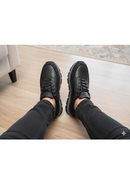 Erkek Günlük Mevsimlik Kışlık Hakiki Deri Ayakkabı Kaydırmaz Taban Ortopedik Akıllı Bağcıklı fiyatları