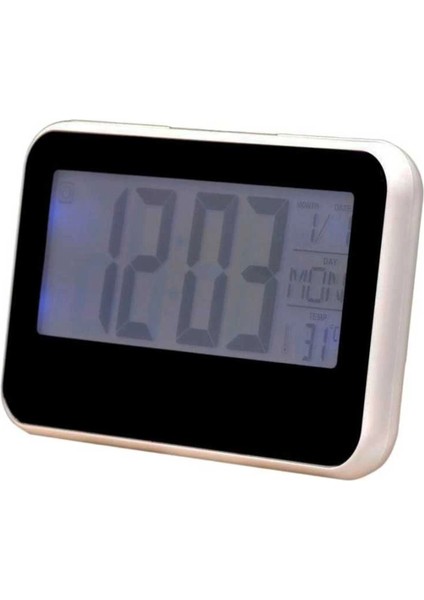 Sese Duyarlı Masa Saati Dijital Termometre Isı Sıcaklık Ölçer ( Lisinya )