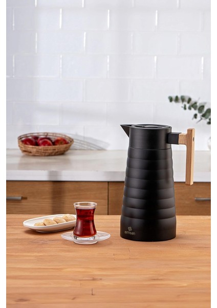 Emboss 2 Litre Termos Siyah