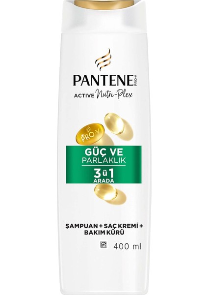 Pantene Güç ve Parlaklık 3&apos;ü 1 Arada Şampuan 400 ml fiyatları
