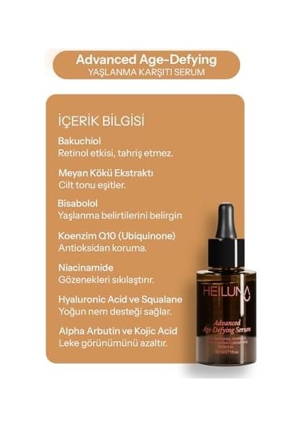 Yaşlanma ve Kırışıklık Karşıtı Serum