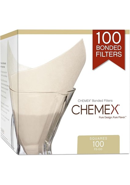 Kağıt Filtre FS-100, Kare Filtre, 6, 8 ve 10 Fincan Sürahisi, 100 Adet