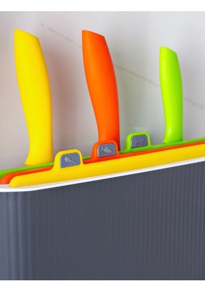 Standlı Bıçaklı Çoklu Kesme Doğrama Tahtası fırsatları