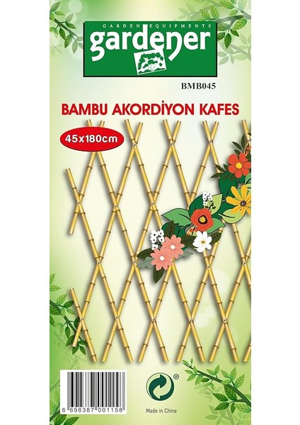 BMB045 Bambu Akordeon Kafes - 45 cm x 180 cm fiyatları