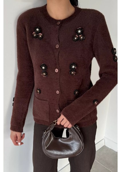 Kadın Pul Işlemeli Yumoş Iplik Triko Ceket P-00018226 fiyatları