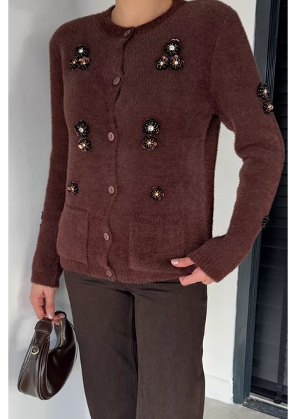 Kadın Pul Işlemeli Yumoş Iplik Triko Ceket P-00018226 modelleri