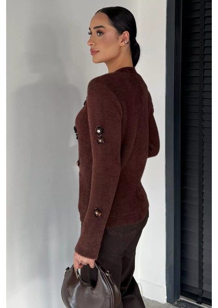 Kadın Pul Işlemeli Yumoş Iplik Triko Ceket P-00018226 fırsatları