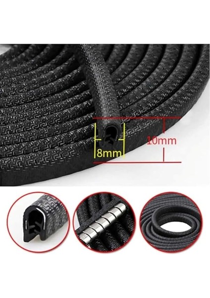 Araba Kapı Kenar Koruyucu, Universal, Saçlı Fitil, Siyah, 1 Metre fiyatları