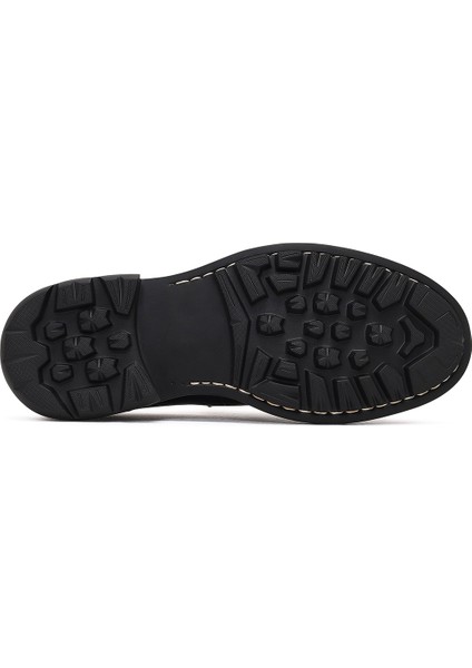 Erkek Siyah Tokalı Kalın Tabanlı Deri Loafer 25WFD605518 fırsatları