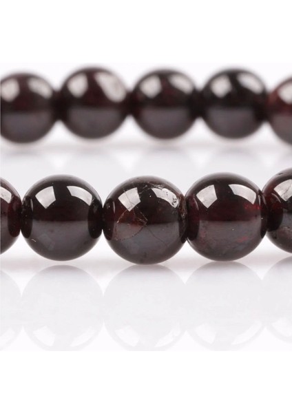 Garnet - Lal Doğal Taş Bileklik 6 mm Küre Kesim fiyatları