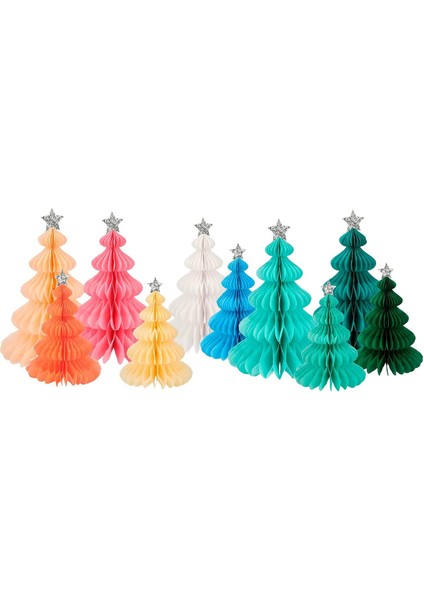 - Decorations - Renkli Orman Petekli Dekorlar - 10'lu