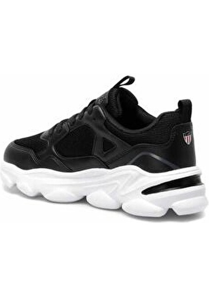 Bob Siyah Kadın Sneaker Düz Taban Tekstil Malzeme ile Şık Tasarım