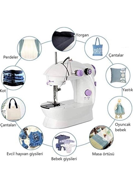 Mini Ev Dikiş Makinesi Pedallı Sewıng Machine ( Lisinya )