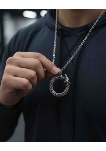 3'lü Erkek Kolye Kurt Yılan ve Ayı Pençesi Tasarım Erkek Kolye Hediye Kolye fırsatları