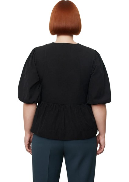 Kadın Kahverengi Düz Desenli Dokuma Bluz Uzun Boy A Line Siluet Cool & Comfort Persona Truvakar Kol fırsatları