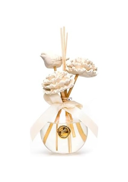 Missi 230 ml Top Şişe Seramik Taş Çubuklu Hanımeli Oda Kokusu