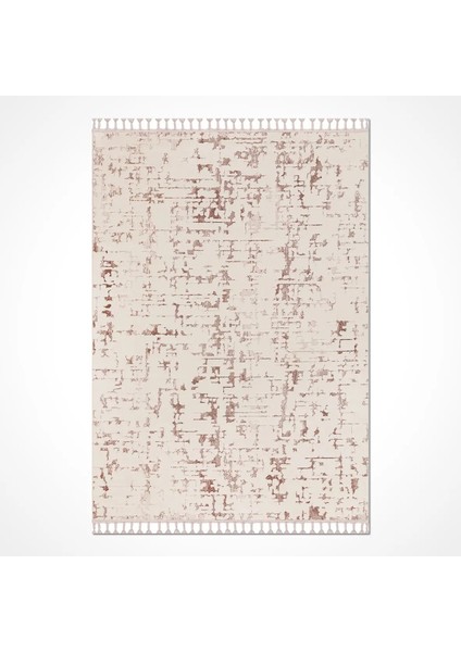 Fraga Modern Bej Polyester Pamuk Tabanlı Makine Halısı fiyatları