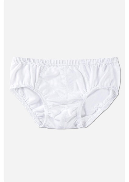 Erkek Çocuk Pamuklu Klasik Düz Lastikli Külot 3'lü Paket Beyaz fiyatları