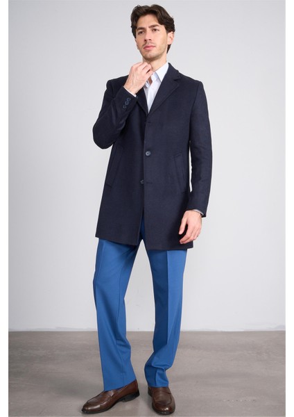 Çetinkaya Mentality 7849 Erkek Mono Yaka Regular Kaşe Kaban Antrasit modelleri