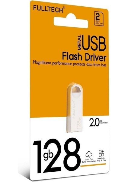 128 GB USB Bellek (Yüksek Hızlı) Metal USB 3.0 Trler Okuma Hızı Up To 100 MB