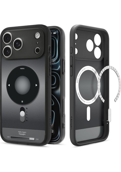 17 Pro ile Uyumlu Ince Magsafe Kılıf Ultra Hybrid Sararma Karşıtı Duraclear Hava Kanalı Teknolojisi Askeri Sınıf Koruma Magfit Tasarım Kapak - ACS10076