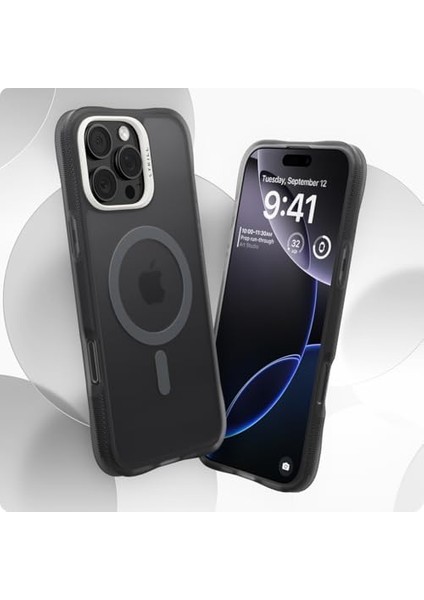 Ciel By 16 Pro Max ile Uyumlu Magsafe Kılıf Ultrasheer Mag Sararma Karşıtı Hava Kanalı Teknolojisi Askeri Sınıf Koruma Space Gray Mat Kapak - ACS08244 fiyatları