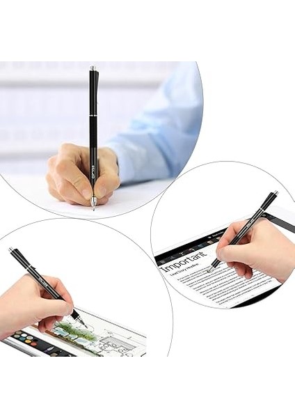 3'ü 1 Arada Kapasitif Disk Kalemi Jel Kalem Combo Dokunmatik Ekran Tabletler Için 4 Değiştirilebilir Disk Ucu ve 2 Yedek Fiber Ucu ile 2 Adet Samsung Galaxy/yüzey/iphone/ipad/lg ve Daha Fazlası fiyatları