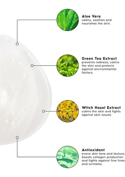 Co. Ph Dengeli Krem Yüz Makyaj Temizleyici, Çift Aşamalı, Yeşil Çay Özü Aloe Vera, Tüm Cilt Tipleri modelleri