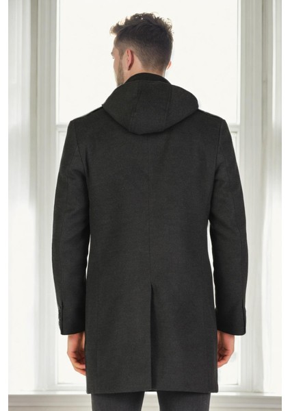 PLT9406 Dewberry Erkek Palto-Antrasit fiyatları