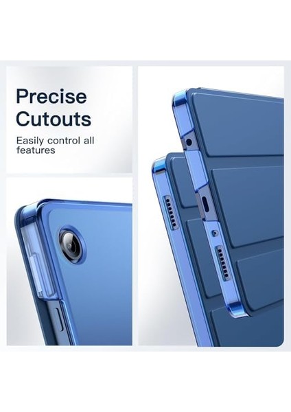 Galaxy Tab A9 8.7 Inç Uyumlu Kılıf -Tam Uyumlu, Hassas Kesimli, Otomatik Uyanma/uyuma X110 (Gece Mavisi, Galaxy Tab A9) modelleri