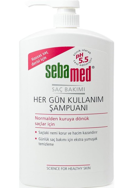 Sebamed Besleyici Onarıcı Kuru ve Hassas Saç Tipine Özel Her Gün Kullanım Günlük Saç Bakım Şampuanı 1000ML