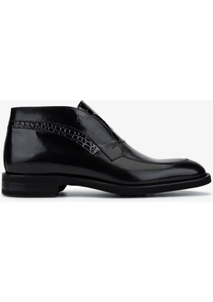 Erkek Hakiki Deri Siyah Klasik Bot 342 9382 Erk Bot SK25-26 Syh Krk/gyk/bfl