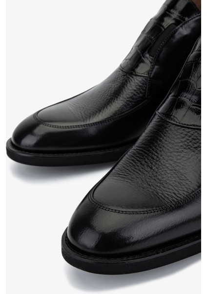 Erkek Hakiki Deri Siyah Klasik Bot 342 9382 Erk Bot SK25-26 Syh Krk/gyk/bfl modelleri