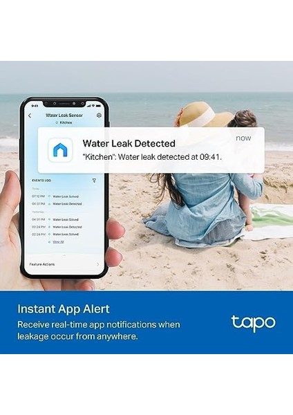 T300, Akıllı Su Sızıntı Algılama Sensörü, IP67 Su Geçirmez, Anlık Uygulama Bildirimi, 90DB&APOS;YE Kadar Alarm, Damlama ve Sızıntı Uyarısı modelleri