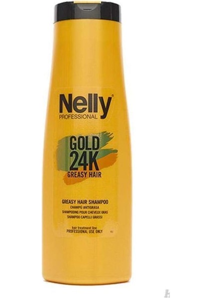 Nelly Gold Greasy Hair 24K Shampoo 400ML Yağlı Saçlar Için Şampuan