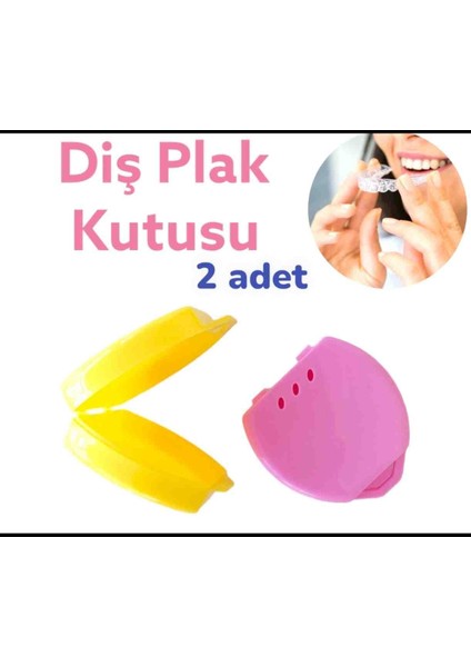 Gece Plağı Saklama Kutusu 2 Adet Diş Plak Kabı fiyatları