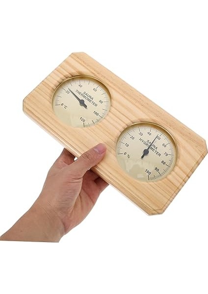 Ahşap Sauna Termometresi Higrometre Iç Sıcaklık ve Nem Ölçer Ev Saunası Için Higrotermograf Oda Sıcaklık Monitörü fırsatları