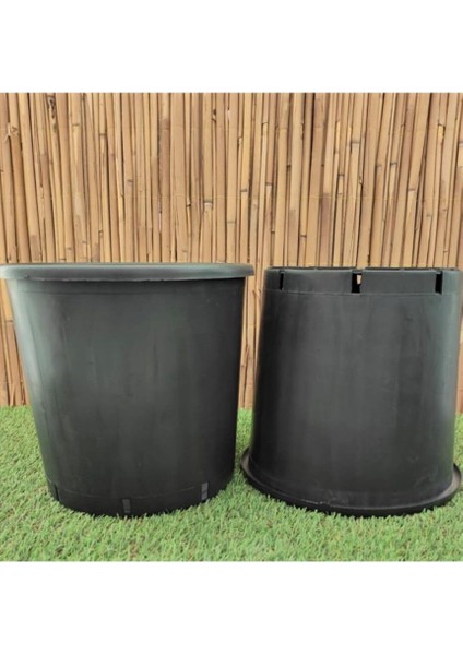 Üretim Saksısı 2 Adet 14 Lt 28X27 cm Plastik Saksı Siyah Üretim Saksı Bitki Üretim Saksısı modelleri