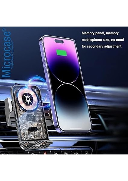 Araç Içi Manyetik Sensörlü Wireless Kablosuz Şarj Özellikli Telefon Tutucu - AL4107 modelleri